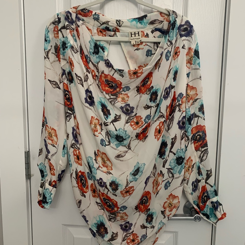 Haute Hippie Floral Blouse